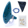 Ocarina Alto C en Céramique 12 Trous avec Accessoires Inclus