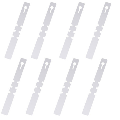 100 Étiquettes de Plantes en Plastique - Blanches, 2x20cm, Étanches