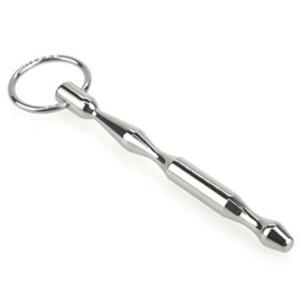 Sonde Urétrale avec Plug Pénien et Anneaux Ajustables - Bondage Masters