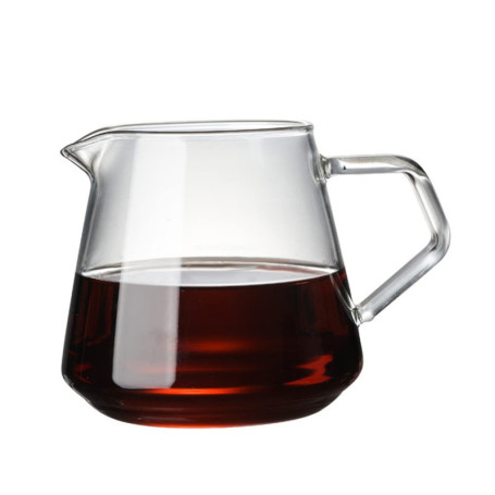 Serveur à café en verre borosilicate ZNZNANG - 650 ml, idéal pour café, thé et lait