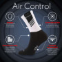 Lot de 2 Paires de Chaussettes de Sport TODO AIR CONTROL - Respirantes et Confortables