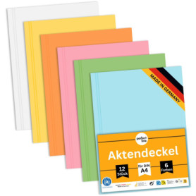 Lot de 12 Chemises Cartonnées A4 Écologiques - Perfect Line