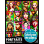 Coloriages Mystères : Portraits Masculins et Féminins - 2 en 1