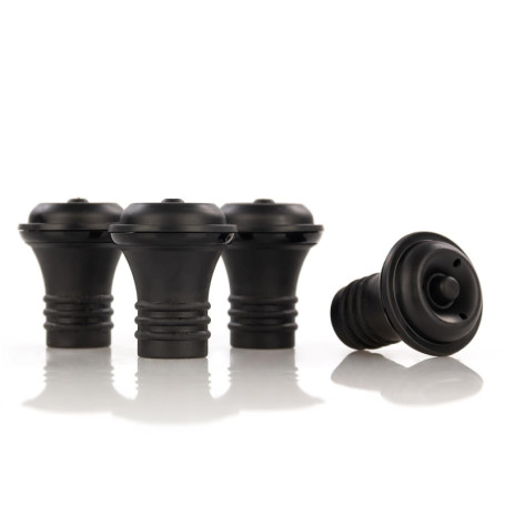 Lot de 4 Bouchons à Vin en Silicone - Conservation Optimale Qpractiko