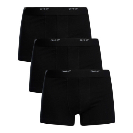 Lot de 3 Slips GANT Core Trunk pour Homme - Noir, Taille Unique
