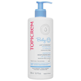 Topicrem Lait Hydratant Protecteur pour Bébé - 500 ml, Visage & Corps, Peaux Sensibles