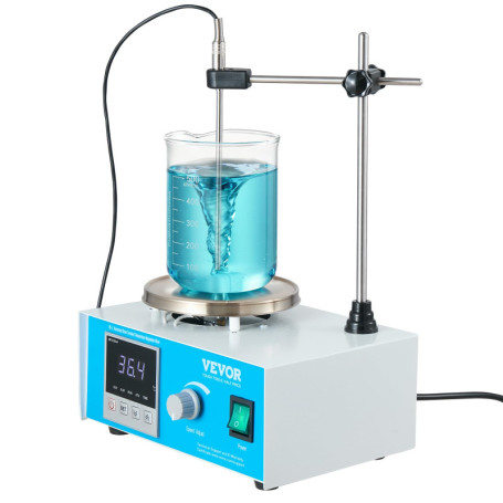 VEVOR Agitateur Magnétique 1L avec Plaque Chauffante et Écran LED
