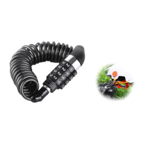 Antivol Câble Extensible YANGWEN pour Casque de Moto et Vélo - Sécurité à 4 Chiffres