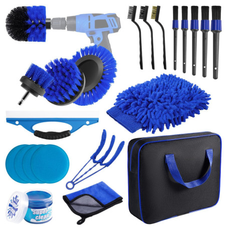 Kit de Nettoyage Complet pour Voiture - 22 Pièces Carehabi