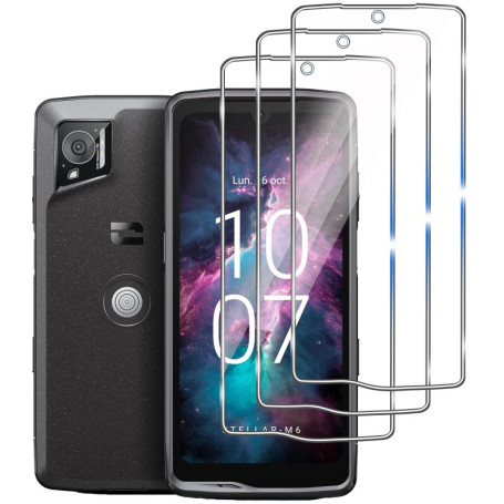 Protection Écran Verre Trempé pour Crosscall Stellar M6/M6E - 3 Pièces