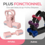 Kit Musculation 2 en 1 FITVRA : Haltères et Kettlebell Réglables Roses