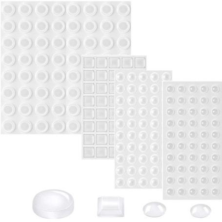 Tampons de Protection Autocollants Uni-Fine - 4 Tailles Transparentes