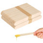 Spatules en Bois pour Épilation - 100 Pièces Applicateurs Cire Naturels