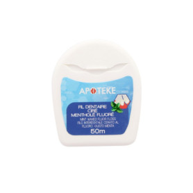 Fil Dentaire Ciré Mentholé Apoteke - 50 mètres pour une Haleine Fraîche