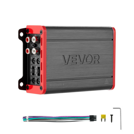 Amplificateur Audio Voiture VEVOR 4 Canaux Classe D 120W