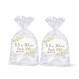 Sachets Cellophane Transparents Ofituria - 200 Sacs pour Emballages Élégants