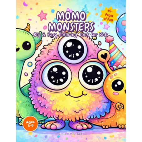 Momo Monsters : Livre de Coloriage Amusant pour Enfants de 3 à 6 Ans