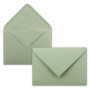 Lot de 50 enveloppes B6 vert eucalyptus pour invitations et vœux