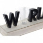 Décoration lumineuse DKD Home Decor World Noir Bois MDF (34 x 8 x 16 cm) 58,99 €