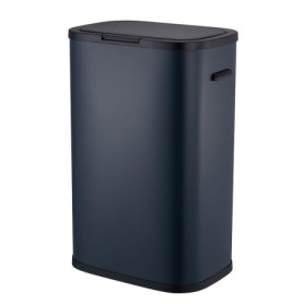 Poubelle de Cuisine 60L KITCHEN MOVE en Acier Inox Gris avec Ouverture à Pression