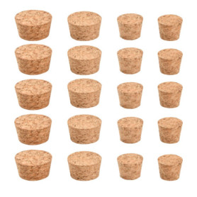 Samlonge - Set de 20 Bouchons en Liège Réutilisables pour Bouteilles