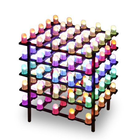 Kit Cube LED RGB Programmable Treedix - 125 Perles LED pour Projets DIY