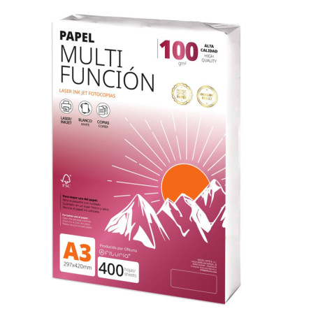 Papier A3 Multifonction 100g - 400 Feuilles pour Imprimante et Projets Créatifs