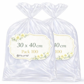 Sachets Cellophane Transparents Ofituria - 30 x 40 cm, 200 Sacs pour Emballage Cadeau