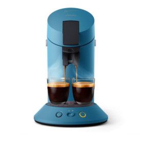 Philips Senseo Original Plus - Machine à café à dosettes avec sélection d'intensité, Bleu Paon