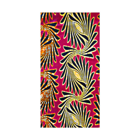 Coupon de Tissu Wax Africain 100% Coton - Multicolore 2 Yards