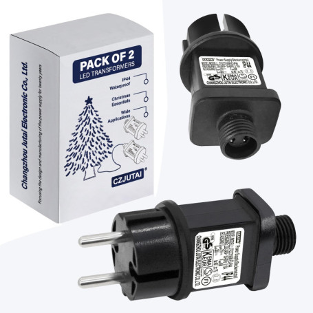 Transformateur LED 31V 6W IP44 pour Éclairage de Noël - Prise Européenne