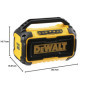 Enceinte Bluetooth DeWalt XR 12V/18V - DCR011-XJ, Sans Fil et Résistante