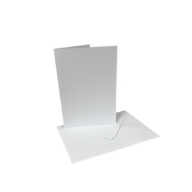 DJP Lot de 50 cartes et enveloppes A6 pré-froissées pour toutes occasions