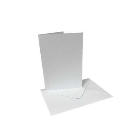 DJP Lot de 50 cartes et enveloppes A6 pré-froissées pour toutes occasions