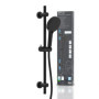 Ensemble de Douche EISL DX7076CSB STILO Noir Mat avec Pommeau 3 Fonctions
