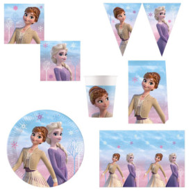 Ensemble de fête Frozen II Wind Spirit - Assiettes, Serviettes et Décorations