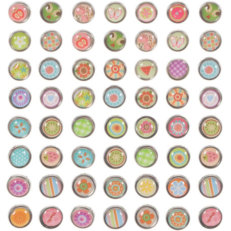 100 Mini Attaches Parisiennes Pastel en Métal pour Scrapbooking et DIY