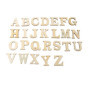 Lot de 104 Lettres en Bois Brut pour Loisirs Créatifs - Alphabet A à Z