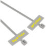 Lot de 100 pinces d'identification pour câbles en nylon - Etelec FBT10025