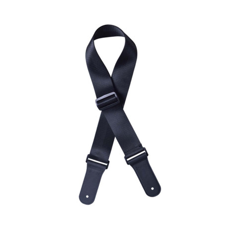 Sangle de Guitare Réglable en Nylon avec Extrémité en Cuir - Confort et Élégance pour Musiciens