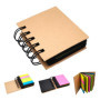 Bloc Écologique Adhésif avec Marque-Page - Kit de 250 Feuilles Colorées