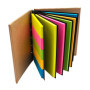 Bloc Écologique Adhésif avec Marque-Page - Kit de 250 Feuilles Colorées