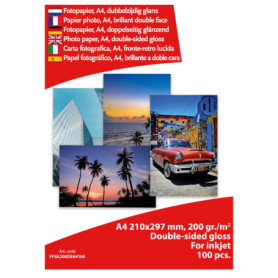 Papier Photo Brillant A4 Albyco 200g - 100 Feuilles Recto Verso