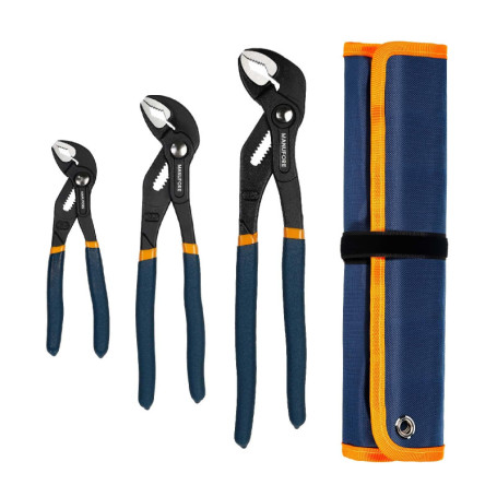 Jeu de Pinces Multiprises MANUFORE 3 Pièces avec Sac de Rangement
