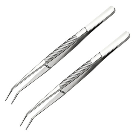 Pinces à Épiler Professionnelles en Acier Inoxydable - Lot de 2