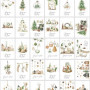 Lot de 30 cartes de Noël A6 avec enveloppes kraft - Bear and Bee