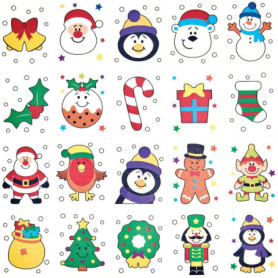Tatouages de Noël pour Enfants - Lot de 80 Motifs Festifs