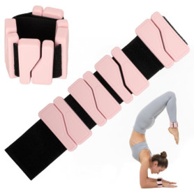 Poids de Cheville Réglables Romon en Silicone Rose - 900g par Paire
