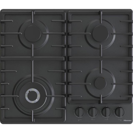 Plaque de cuisson à gaz Hisense GM663BHF 4 zones avec brûleur Wok