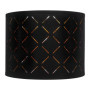Abat-jour Tambour VEVOR - 2 pièces, Design Creux en Diamant Noir, 33x33x25 cm